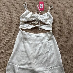 Beginning Boutique White Mini Dress Size 4